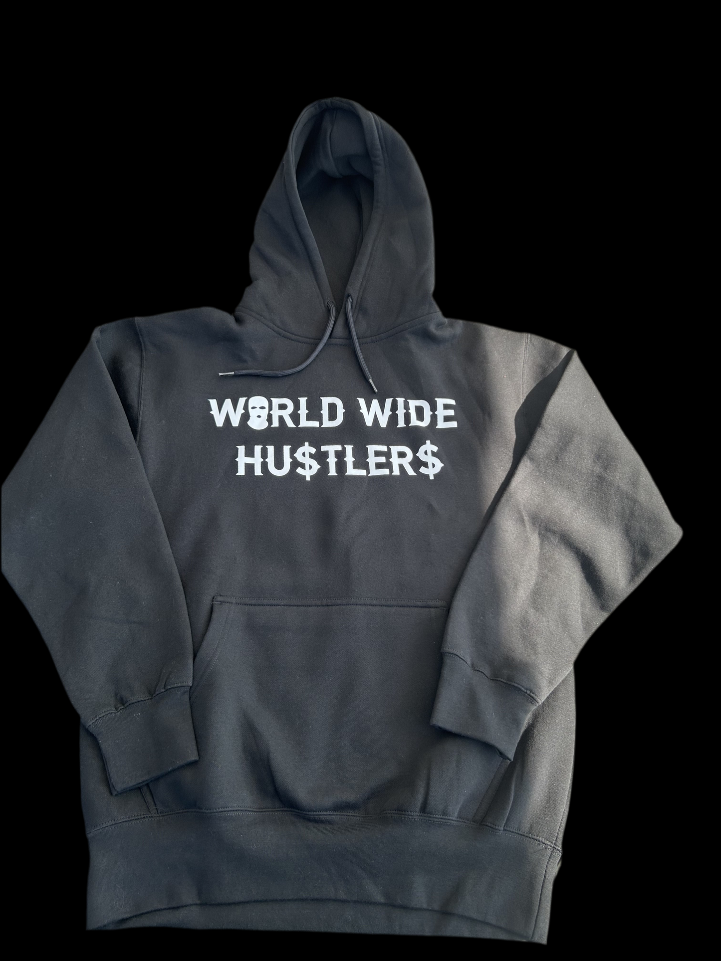 BLACK WORLDWIDEHUSTLERS HOODIE