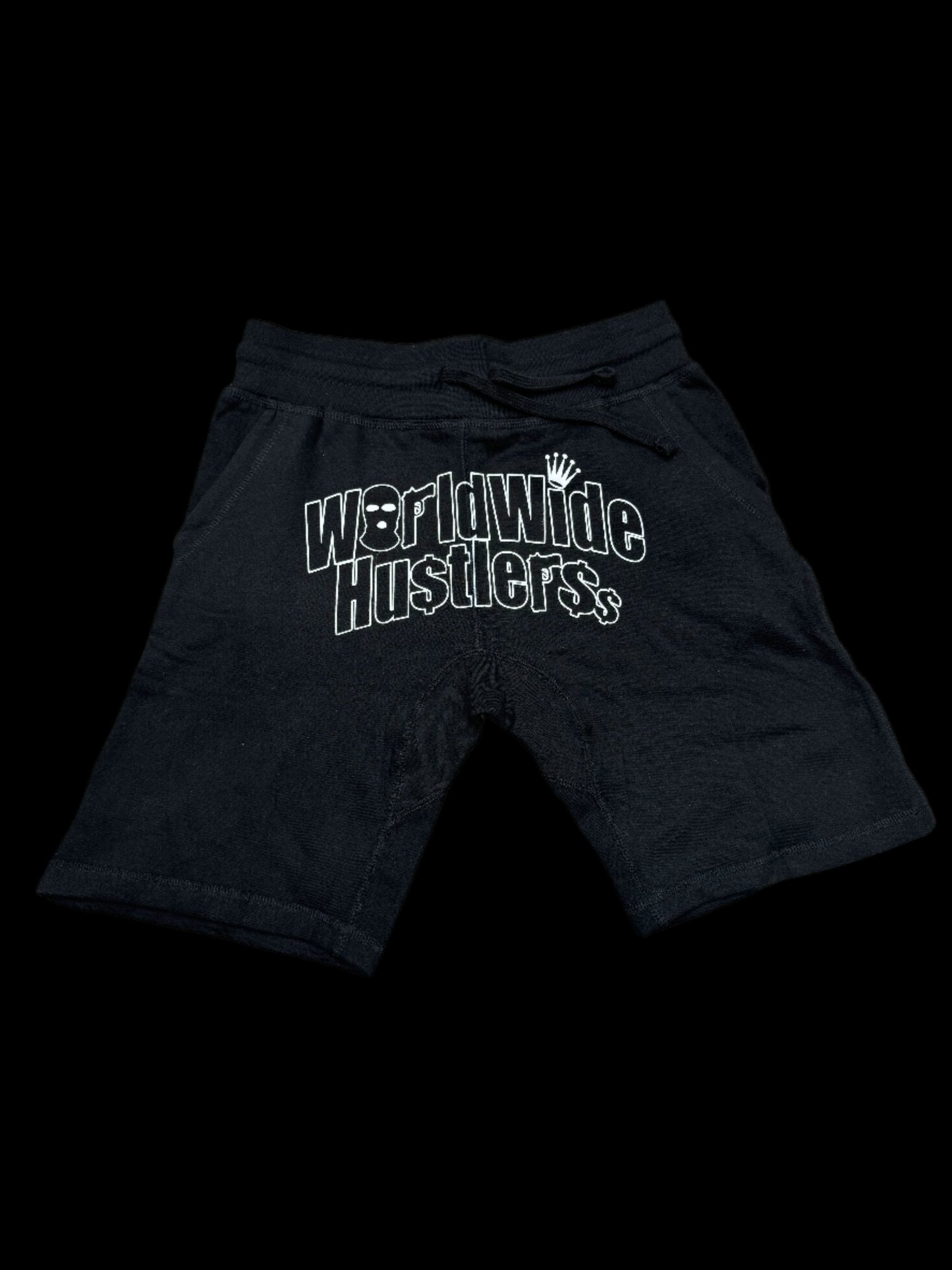 WRLDWIDEHUSTLERS SHORTS BLACK